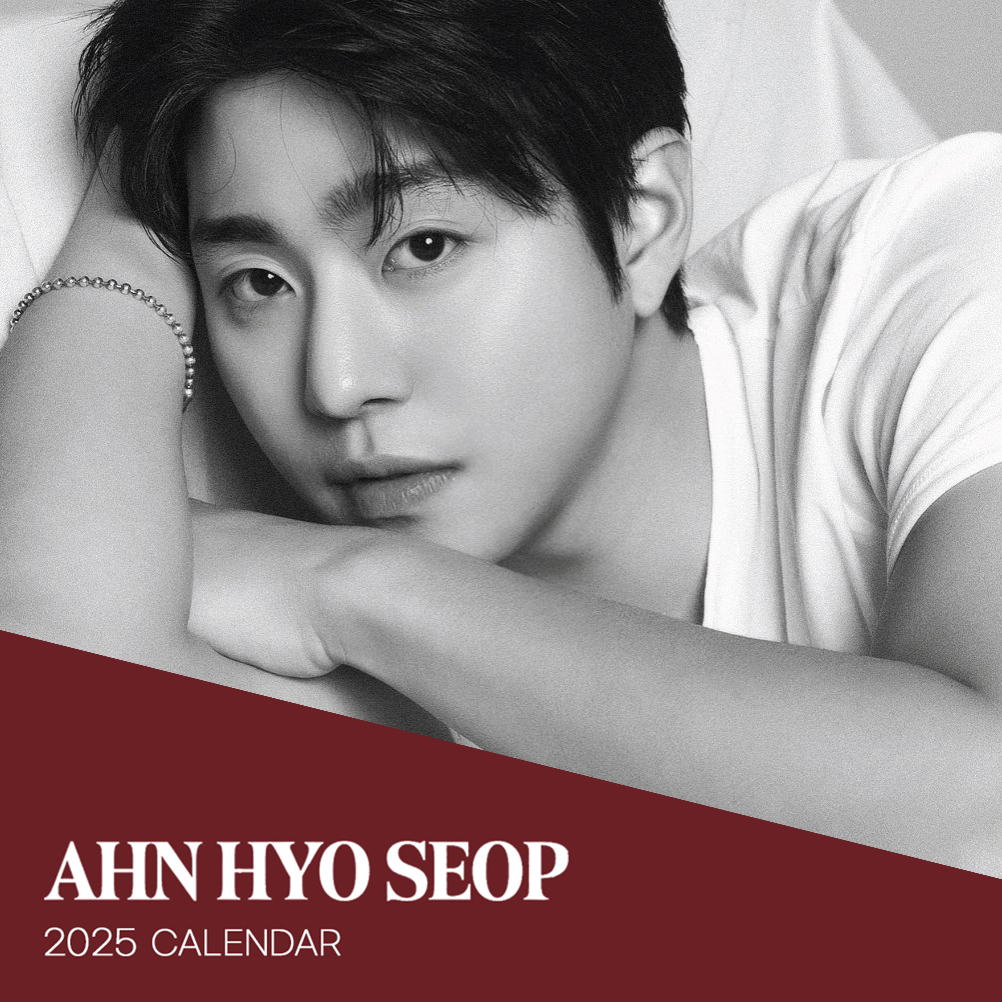 Ahn Hyo Seop Official 2025 Calendar and Polka Dot & Holiday Candle Set